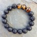 Bratara Lava Rock si Tiger Eye